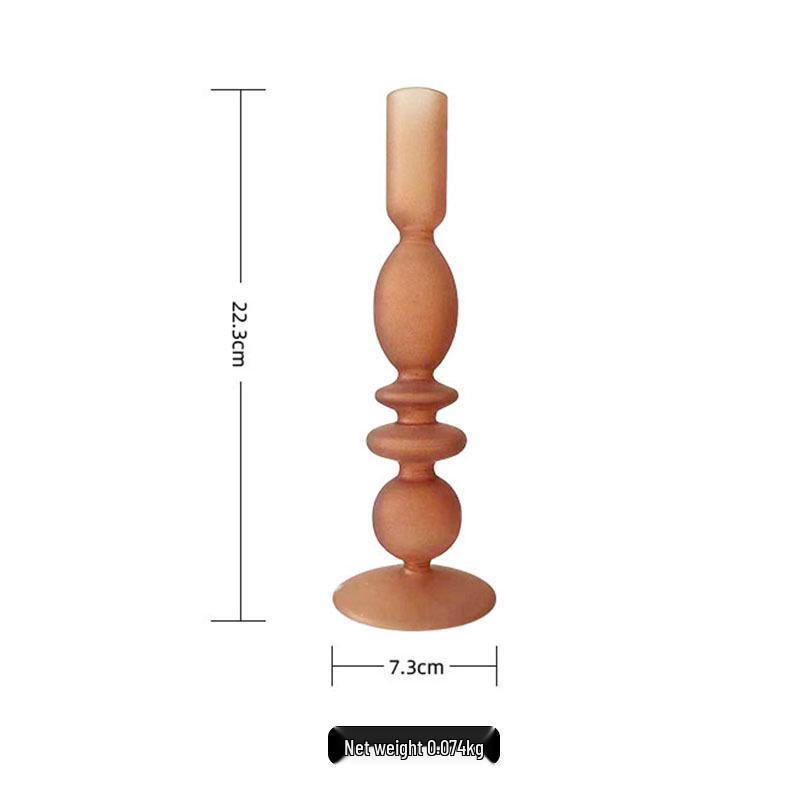 European Glass Candle Holder: Elegant Vintage-Style Romantic Home Decor