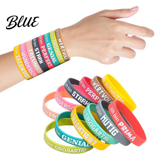 Bulk Party Bag Fillers 12Pcs Motivational Message Bracelet Inspirational Saying