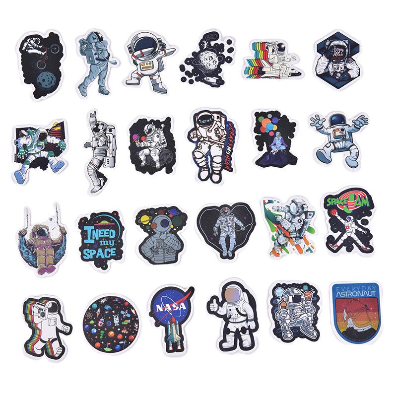 50Pcs Spaceman Spaceport Skateboard Stickers Laptop Luggage Decals Sticker