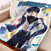 Genshin Impact Warm Flannel Throw Blanket for Home Decor Bedspread Trendy Street Style