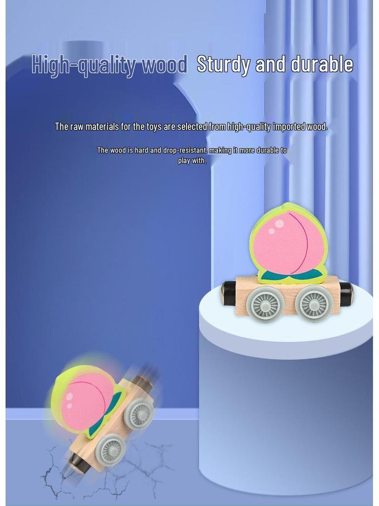 Magnetic Train Toy for Kids - Iron Educational Building Blocks Track, Suitable for Ages 1-6.