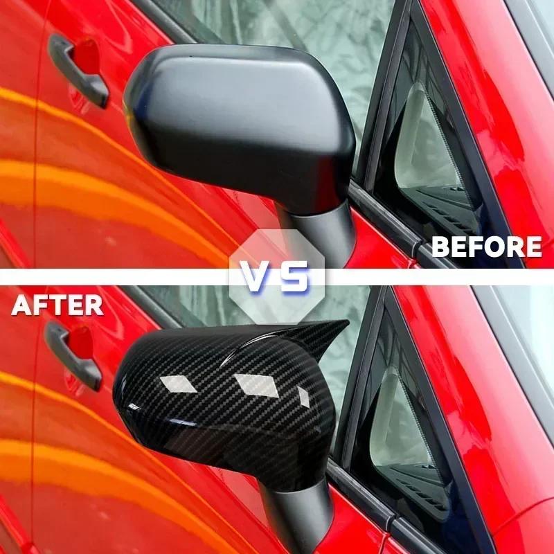For Honda CIVIC 8th 2005-2011 Car Rearview Side Mirror Cover Wing Cap Exterior Door Housing Shell Trim Frame Sticker