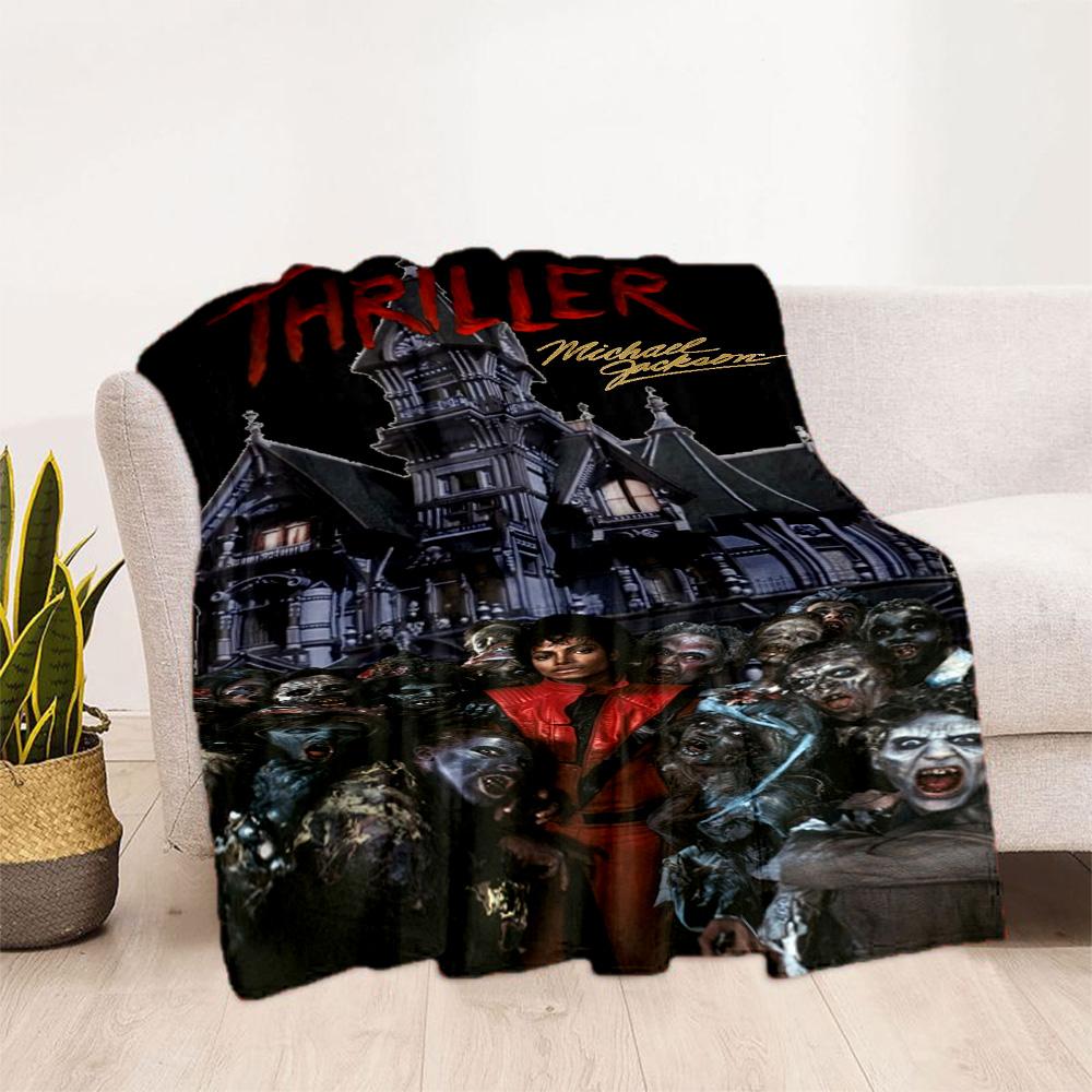 Michael Jackson 125 Blanket Durable Comfort Suitable for Picnics Bedding Office Chair All-Season Use Digital Print Birthday Christmas Gift Blanket