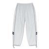 Asei Patch Decorated Piping Contrast Track Pants (Uni) Light Gray