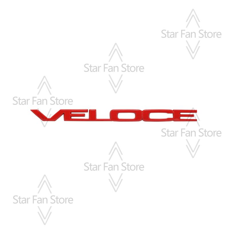 BEZO1 Metall VELOCE TI Abzeichen 3D Aufkleber Auto Kofferraum Karosserie Emblem Aufkleber Styling Für Alfa Romeo Giulietta Spider Junior Stelvio Tonale Mito