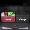 Car Trunk Leather Storage Box Auto Interior Organizer Accessories For Jeep Grand Cherokee Wrangler JK Gladiator Compass Renegade
