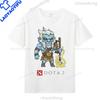 Dota 2 Tshirts Game Hero Printed Tshirt Top Shadow Fiend Pudge Axe Slardar Sven Kunkka Timber Unisex Casual Graphic T Shirts