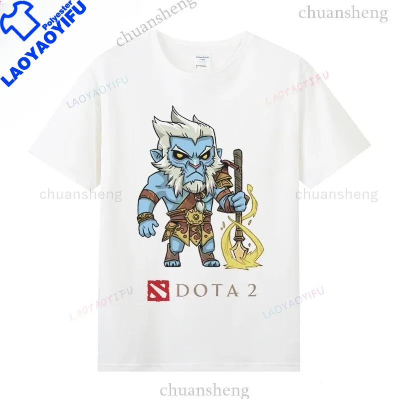 Dota 2 Tshirts Game Hero Printed Tshirt Top Shadow Fiend Pudge Axe Slardar Sven Kunkka Timber Unisex Casual Graphic T Shirts