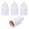 PATIKIL G24q To E26/E27 Light Socket Adapter, 4pcs Lamp Holder Convert 4 Pin To Screw Base Converter for Halogen CFL Light Bulb