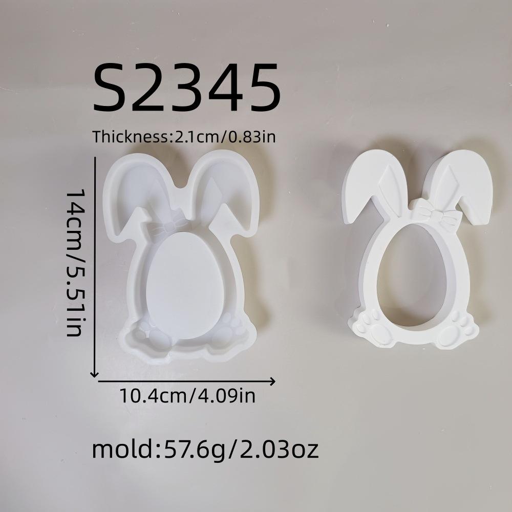 

Cement Silicone Mold Temperature-Resistant Easter Bunny Mold Rabbit Resin Mold Food-Grade For Easter Decoration Event Decoration