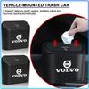 Car Trash Bin Hanging Storage Box ABS Square Pressing Trash Bin For Volvo 240 C70 S40 S50 S60 S70 S80 S90 V40 V50 V60 V90 XC40 XC60 XC90 Vnl Truck