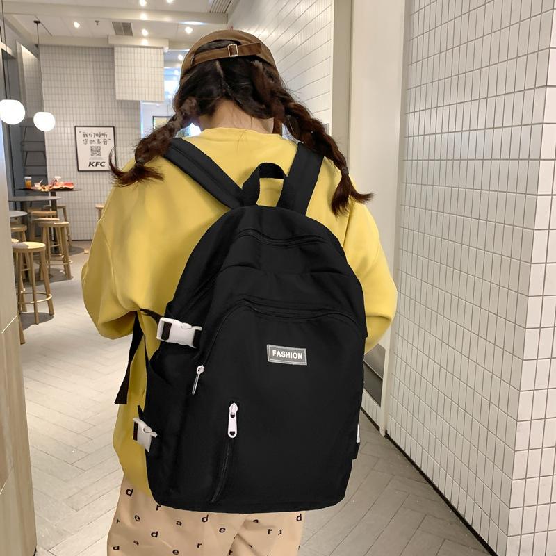 New Large-capacity Backpack Fashionable and Casual Simple Junior High School Schoolbag Large-capacity Travel Backpack