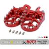 Dirt Bike Foot Pegs,Motorcycle Footpegs Wider Foot Rest Pedal CNC for CRF250F 19-23 XR150L 15-23 HAWK 250 CRF150F CRF230F 03-19 Red