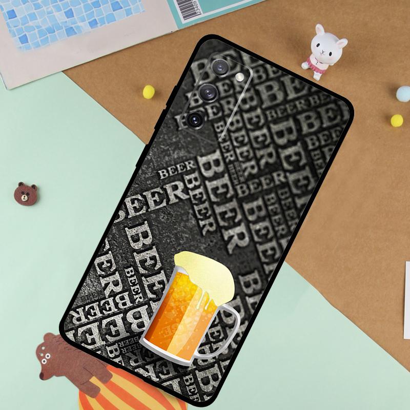 Beer Cup Soft Case For Samsung Galaxy S24 Ultra S9 S10 S20 S22 S21 Plus S23 FE S25 Ultra Funda Cover