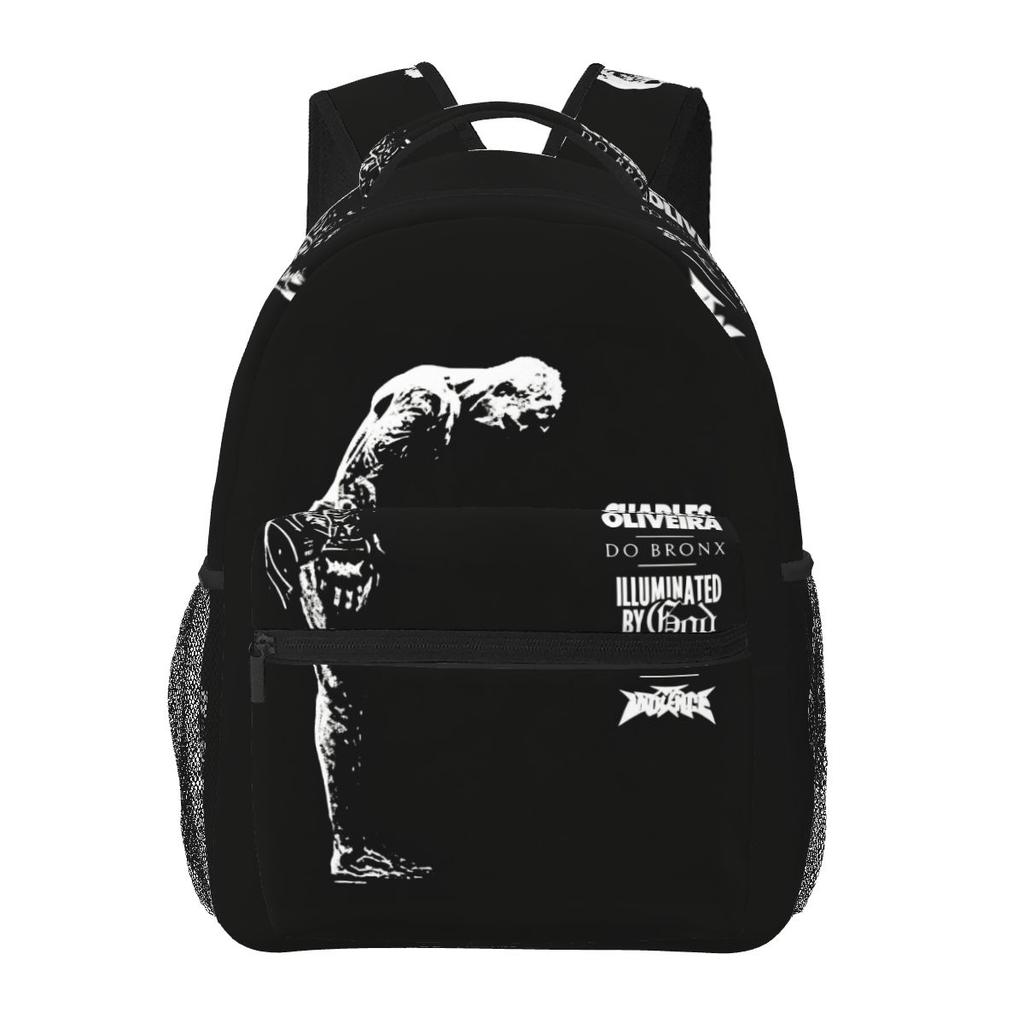 Charles Oliveira Do Bronx Fan Gift Backpacks Boys Girls Bookbag Students School Bags Cartoon Kids Rucksack Shoulder Bag