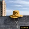 New Summer Double-sided Color Matching Big Eaves Bucket Hat Sunshade Foldable Face Small Hat Big S
