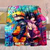 Naruto Anime Flanelová deka - Měkká teplá ideální na pohovku, do postele, na kempování, cestování, do kanceláře, domácí dekorace -QJY