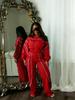 Color Block Patchwork Striped Women's Two-Piece Sports Set