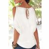 European and American Y2K Short Sleeved Off Shoulder Top Women's Casual Summer Loose T-shirt