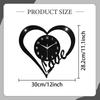 Heart Shaped Wall Clock Modern Bathroom Bedroom Housewarming Silent Movement