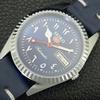 VINTAGE SEIKO 5 AUTOMATIC 6309A REFURBISHED JAPAN MENS BLUE DIAL WATCH A442479-1