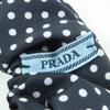 Pristine PRADA hair accessory Triangle logo Tessuto dot pattern scrunchie 1IF015 Used