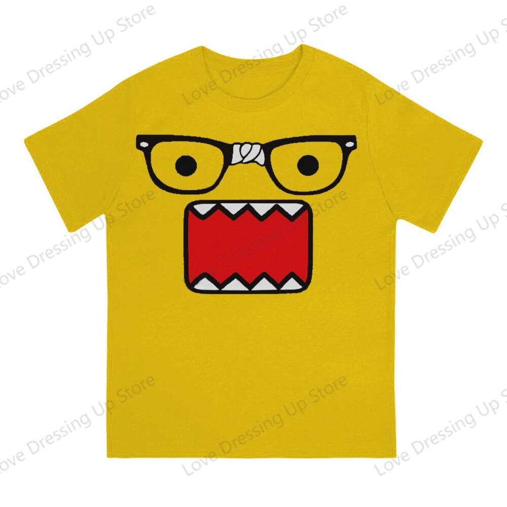 Domo Kun Print Funny Short Sleeved T-shirt Men