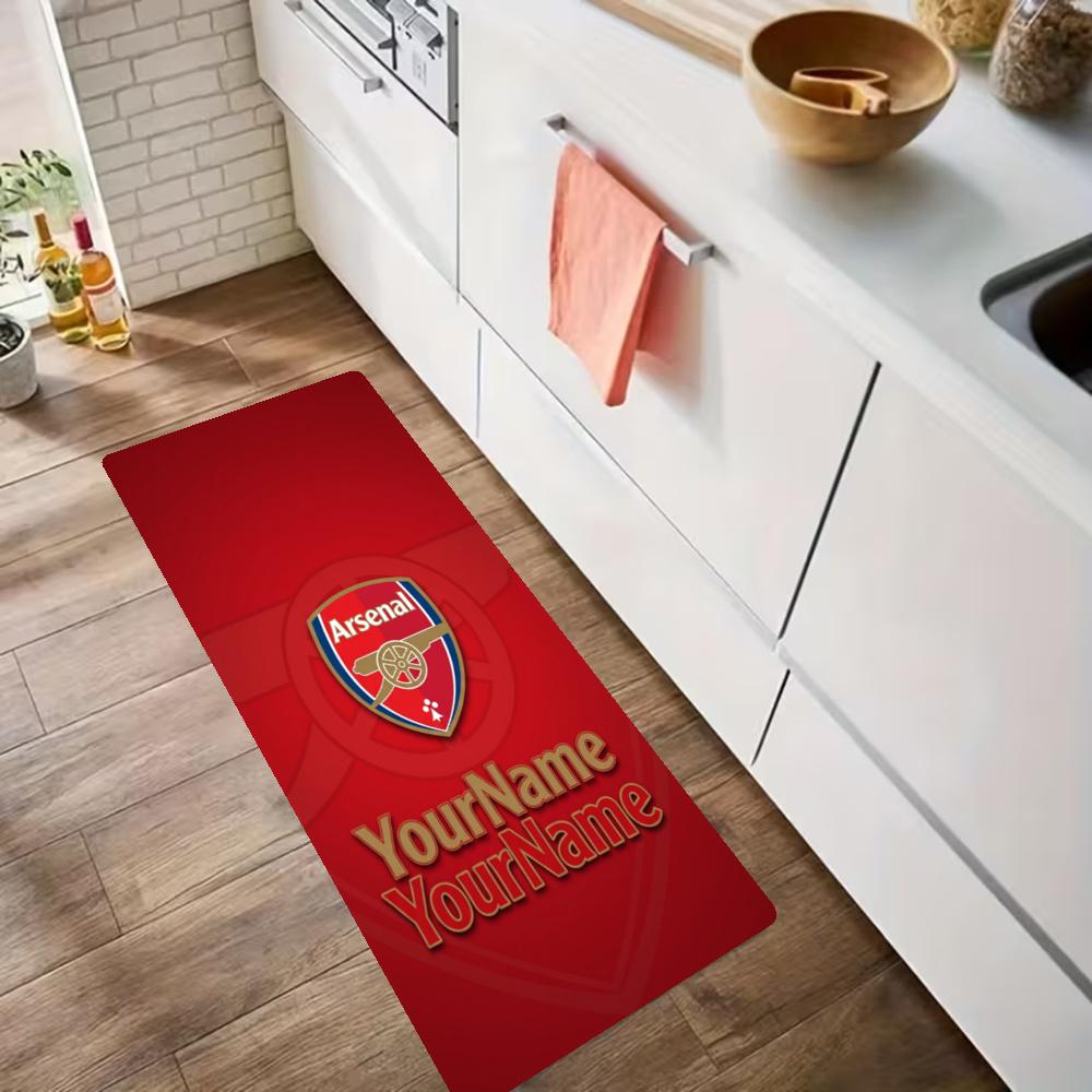 Arsenal Customize Your Name Kitchen Rug Runner Rug Laundry Mat Hallway Entryway The Best Gift Choice