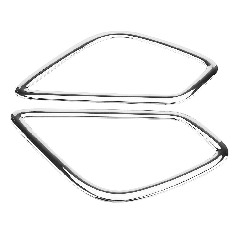 2Pcs Chrome Rear Tail Fog Light Lamp Cover Trim for Mitsubishi Eclipse Cross 2017 2018