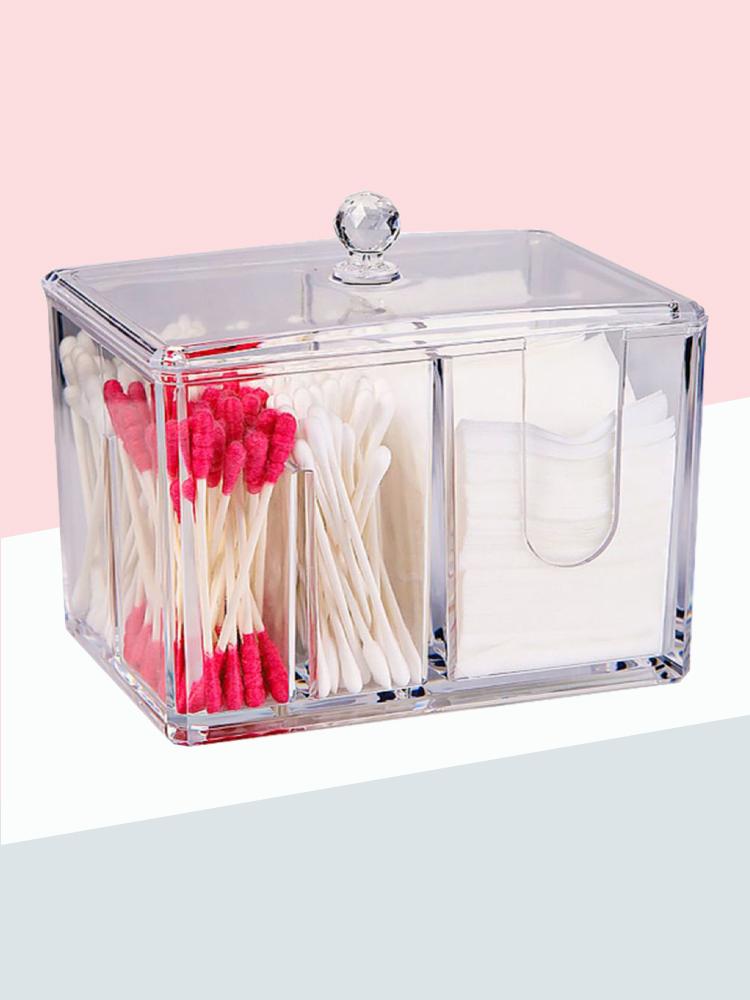 Organizator na przybory do makijażu Pulpit wielokomorowy pudełko wystawowe róż do makijażu półka na kosmetyki 7-przedziałowa plastikowa taca na cienie do powiek pudełko do przechowywania