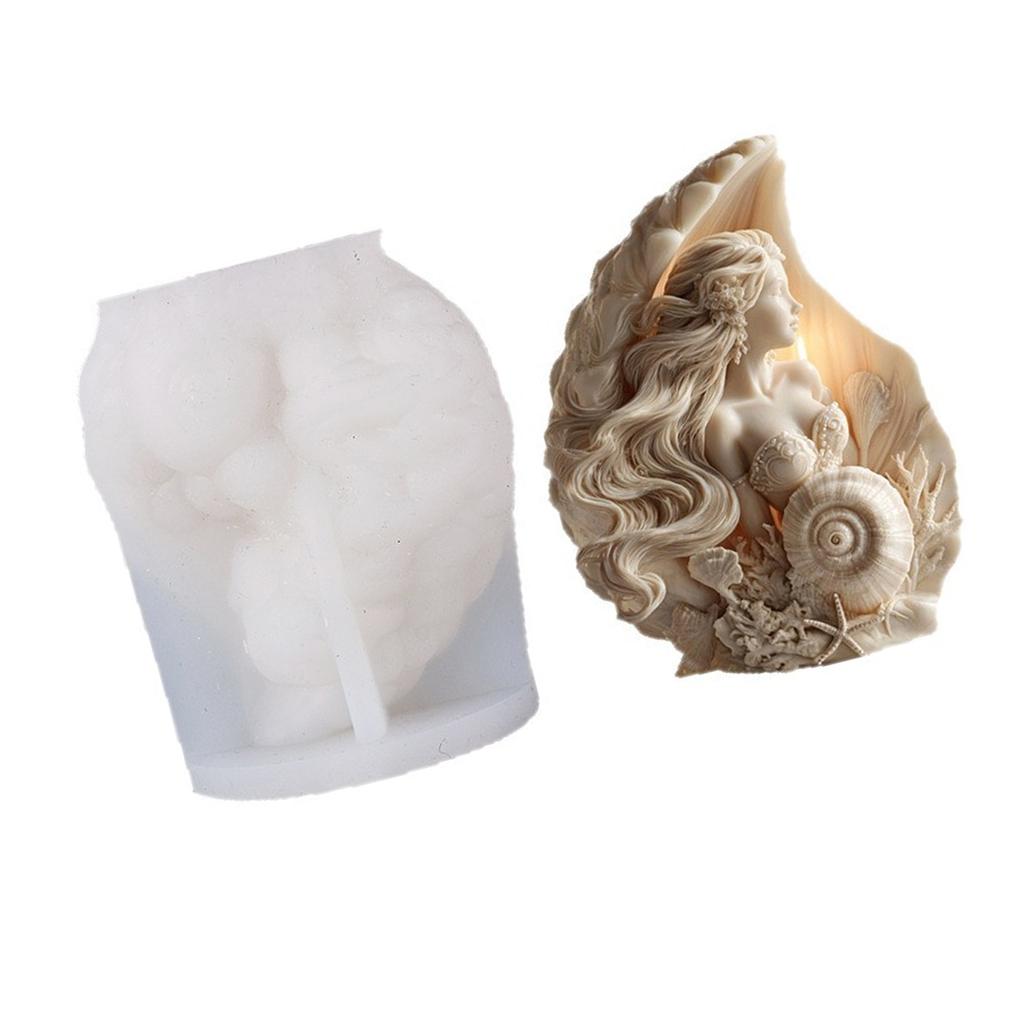 Silicone Mermaids Mould For Homemade Aromatherapys Candle And Projects Crafted From Silicone Materials