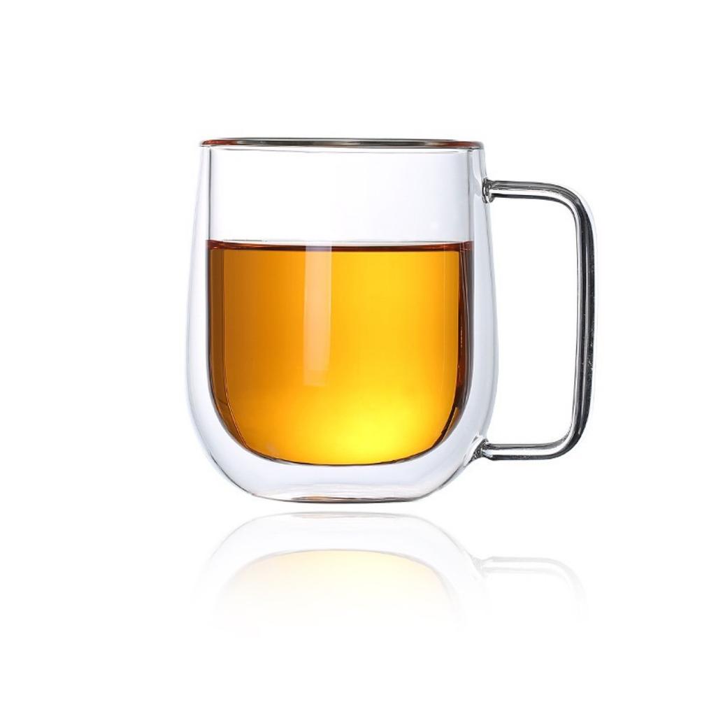Double Layer Glass, High Borosilicate Nordic Simple Glass Coffee Cup Double Layer