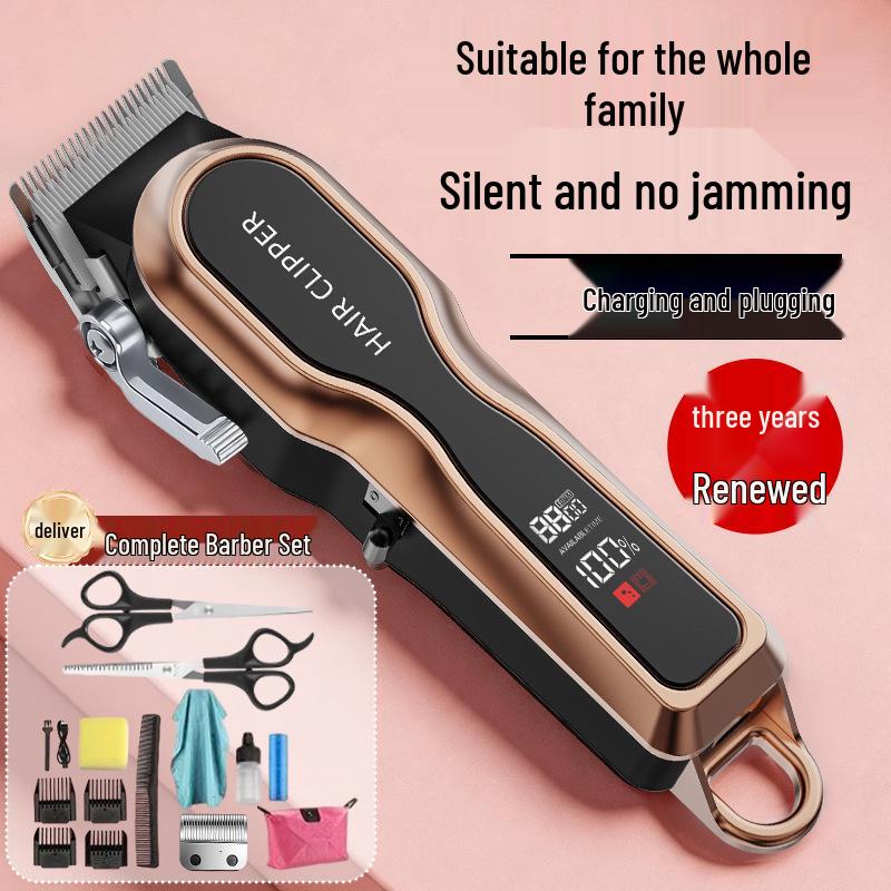 All-Metal Professional Electric Hair Clipper & Trimmer Set