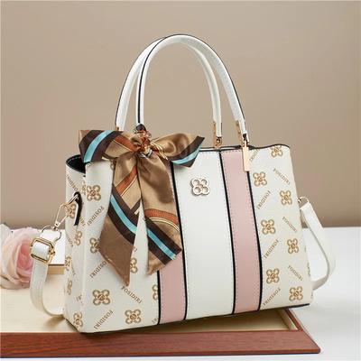 Modna torebka Trend Luksusowa damska torebka Skórzana kolorowa kolorowa torba na ramię Street Tide damska torba typu crossbody