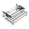Gradini per Camper a 2 Gradini Lega di Alluminio Pieghevoli Manuali Retraibili Capacità di Carico 440 LBS Antiscivolo per Veicolo da Campeggio