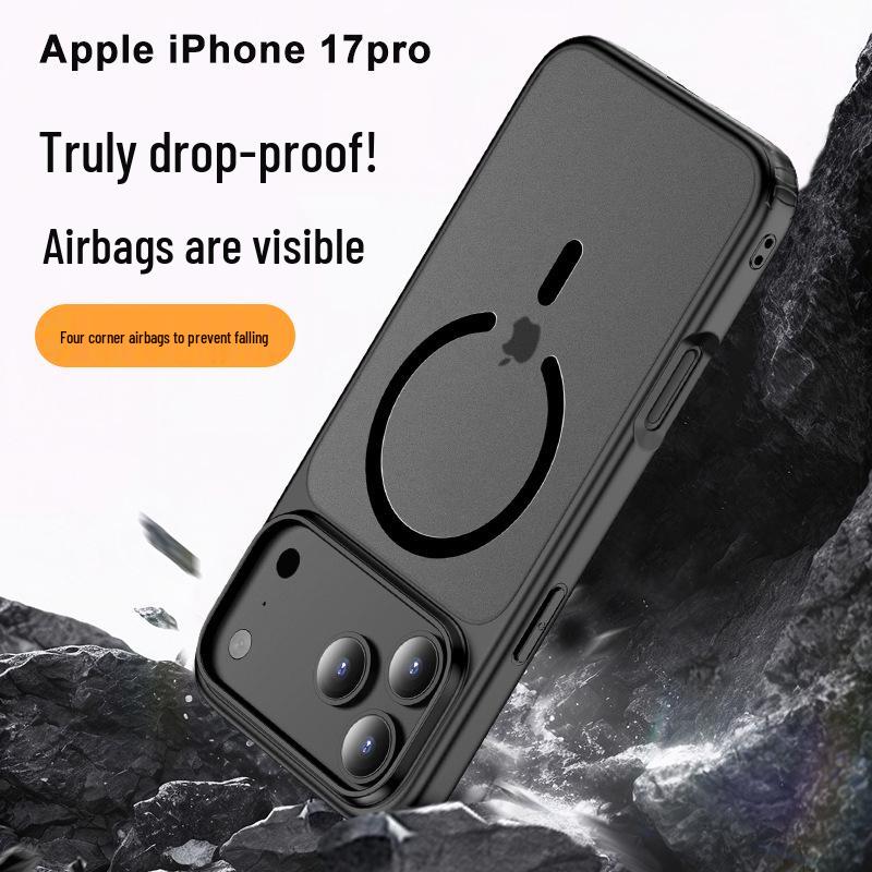 Apple iPhone 17 Pro Max Magnetiskt Transparent Airbag-skal - Fulltäckande Fallskydd