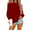 Ladies' Casual Women's Printed Round Neck Pullover Hoodie