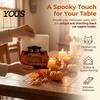 Solid Wood Paper Organizer Halloween Ghost/Cat Wooden Napkin Holder, Cute Towel Decorative Holiday Party Dining Accessories Stand, Freestanding Tissue