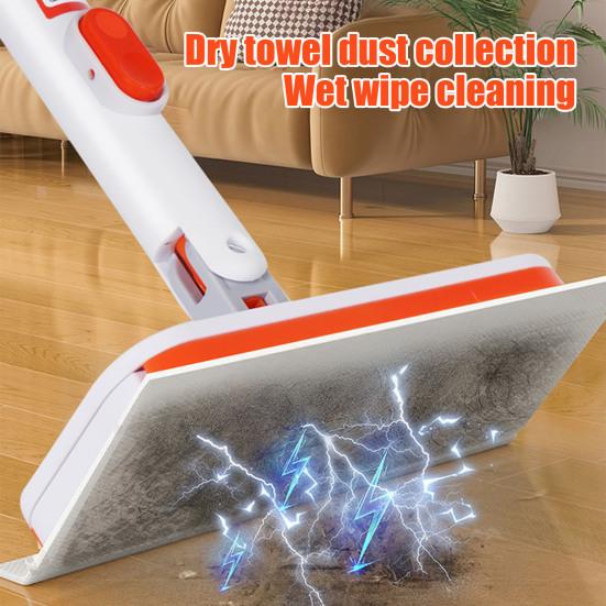 מיקרופייבר מיני עם ראש נעילה החלפת מטלית מהירה קומפקטי גמיש כלי ניקוי רב-משטחי רטוב יבש