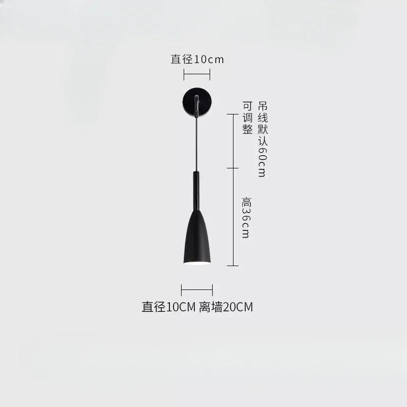 Modern Bedroom Bedside Wall Lights Gray White Black Aluminium Wall Sconces LED E27 Wall Lamp Indoor Living Room Illuminaire