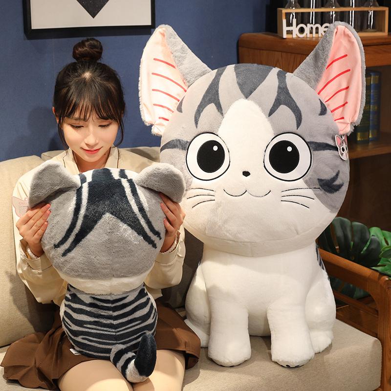 24/45cm Interesting Creative Cute All Size Cat Soft Plush Toys Smoothing Dolls Sofa Decoration Girls Birthday Christmas  Gifts