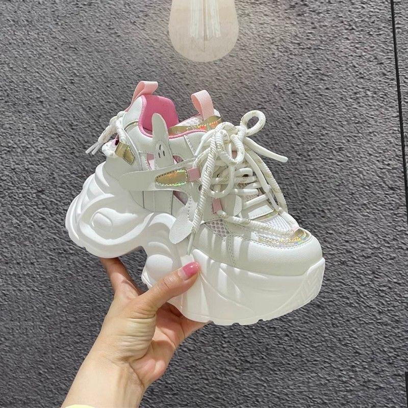 

Обувь женская летняя сетчатая дышащая новая модная универсальная с увеличением роста белая обувь женская 34