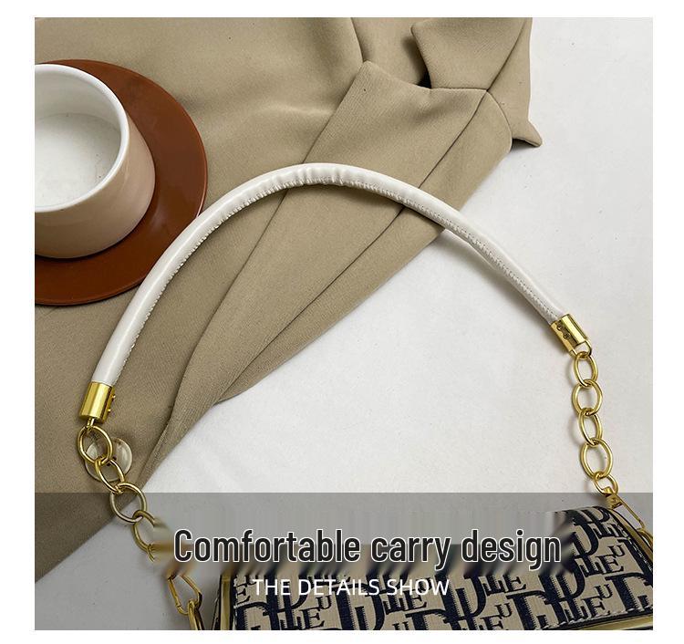 2025 Damen Crossbody Satteltasche - Europäisch & Amerikanisch Color Block Kette, Vielseitige Einzel Schulter Achsel Handtasche