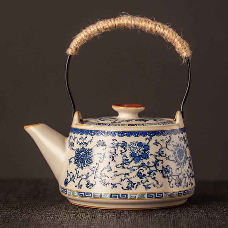 ZISIZ Синий и белый керамический гайвань из Китая Килн