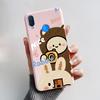 Cute Rabbit Photograph Phone Case  For Honor 10 Lite Liquid Silicone Cover Shell For Huawei P smart 2019 Graffiti Bumper