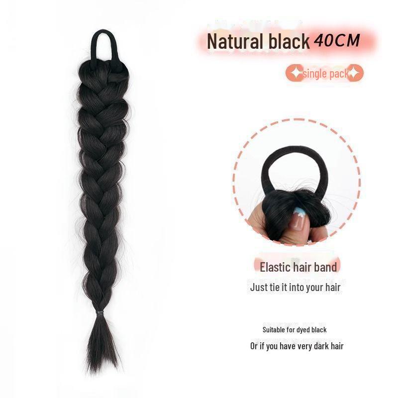Y2K Highlighted Double Ponytail Braids for Women – Gradient Style