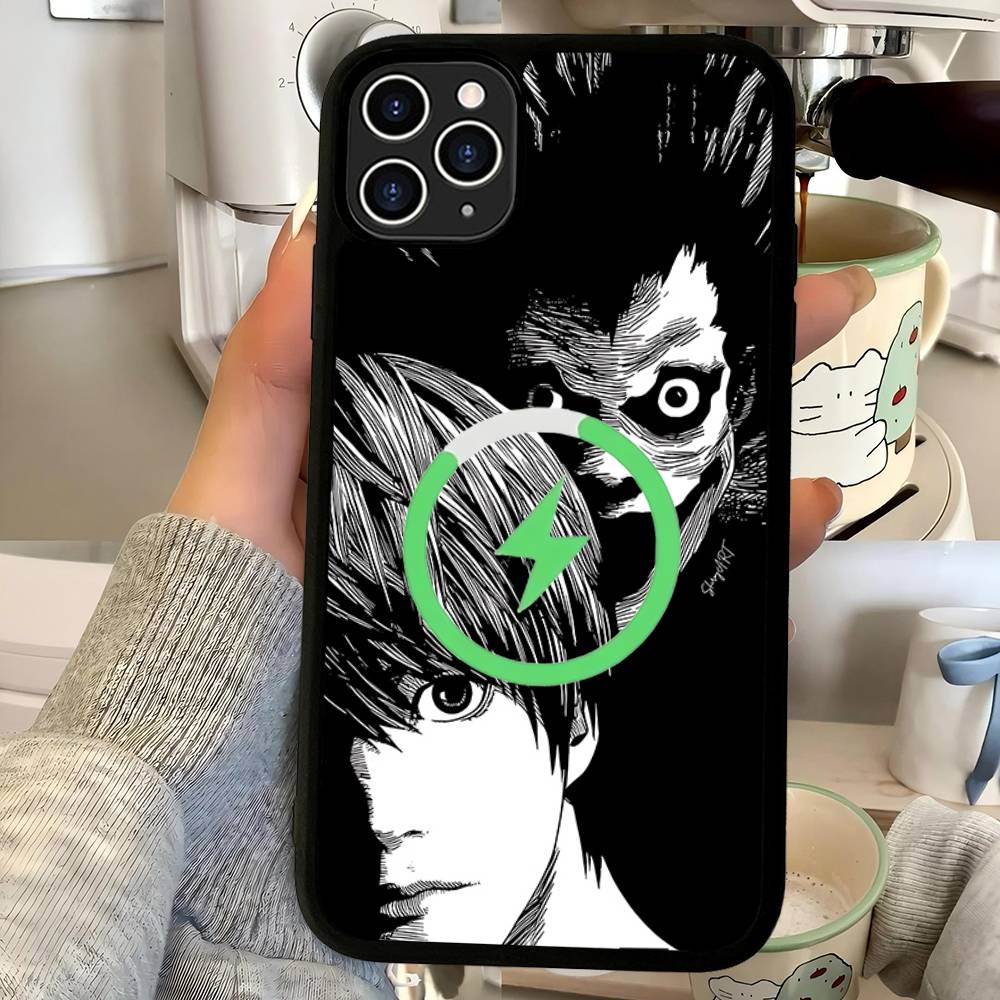 Japan Anime Death Note Phone Case For IPhone 16 15 14 13 12 11 17 Pro Max Plus Magnetic Wireless Cover