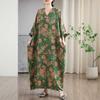 New Floral Vacation Style Travel V-Neck Vintage Dresses