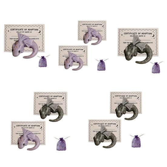 Emotional Support Dragon Handmade Mini Pocket Dragon Sculpture for Anxiety Relief Stress Comfort Calming Inspirational Gift for Bookshelf Desk Decor