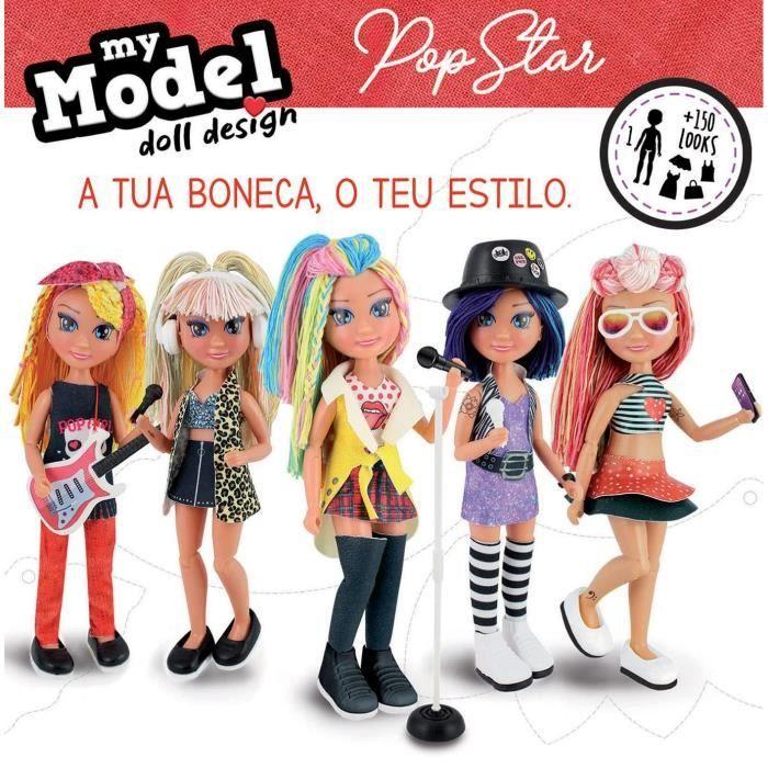 Poupée Articulée À Assembler EDUCA - My Model Doll Design Pop Star - Rouge - Pour Filles De 8 Ans Et Plus